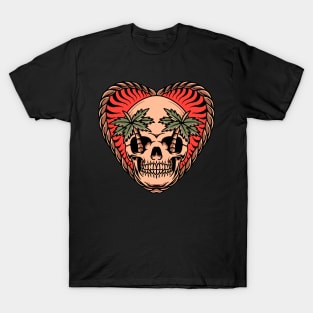 skull summer tattoo T-Shirt
